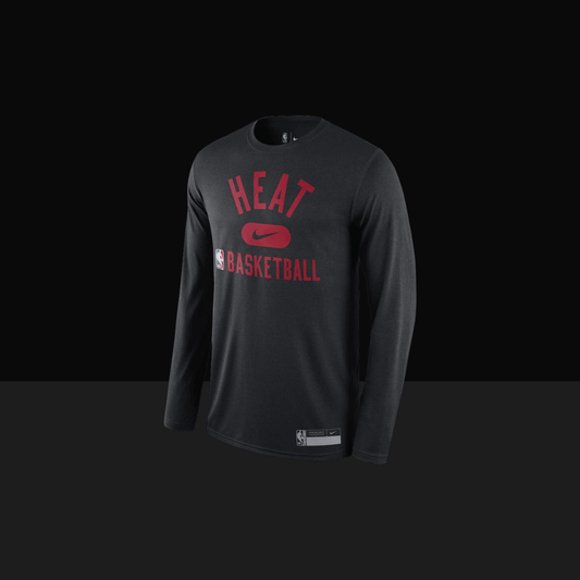 Miami Heat Nike 2021/22 On-Court Practice Legend Performance Long Sleeve T-Shirt - Basketb