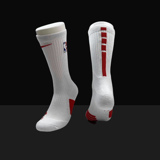 Nike NBA Elite Crew Socks - White/Red
