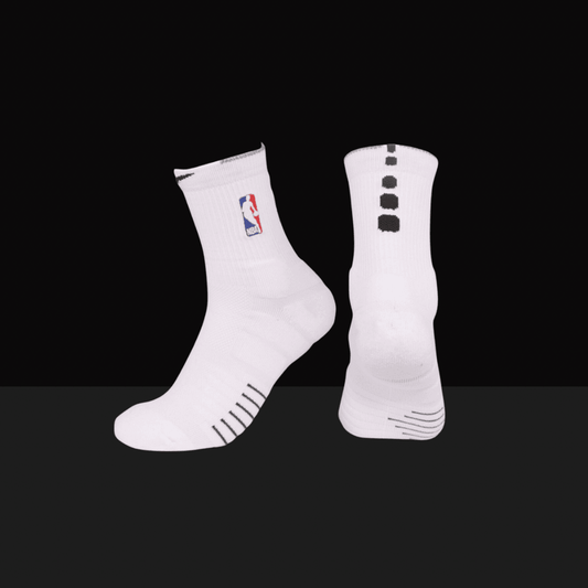 Nike NBA Elite Quick Mid Length Socks - White - Basketb